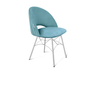 Обеденный стул SHT-ST34-1 / SHT-S107 (голубая пастель/хром лак) в Ревде