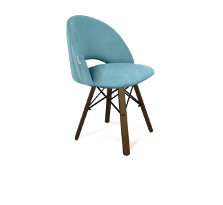 Обеденный стул SHT-ST34-1 / SHT-S70 (голубая пастель/темный орех/черный муар) в Ревде
