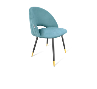 Обеденный стул SHT-ST34-1 / SHT-S95-1 (голубая пастель/черный муар/золото) в Ревде