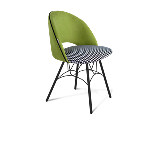Обеденный стул SHT-ST34-3 / SHT-S100 (оливковый/гусиная лапка/черный муар) в Екатеринбурге