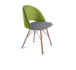 Обеденный стул SHT-ST34-3 / SHT-S37 (оливковый/гусиная лапка/медный металлик) в Екатеринбурге