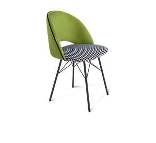 Обеденный стул SHT-ST34-3 / SHT-S64 (оливковый/гусиная лапка/черный муар) в Первоуральске