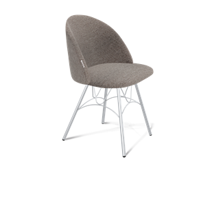 Обеденный стул SHT-ST35 / SHT-S100 (тростниковый сахар/хром лак) в Первоуральске