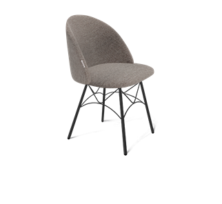 Обеденный стул SHT-ST35 / SHT-S107 (тростниковый сахар/черный муар) в Первоуральске