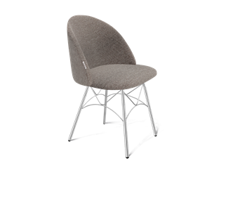 Обеденный стул SHT-ST35 / SHT-S107 (тростниковый сахар/хром лак) в Первоуральске