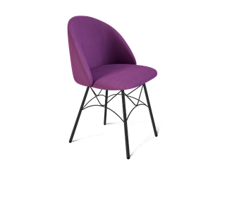 Обеденный стул SHT-ST35 / SHT-S107 (ягодное варенье/черный муар) в Кушве