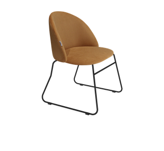 Обеденный стул SHT-ST35 / SHT-S167 (горчичный/черный муар) в Ревде
