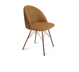 Обеденный стул SHT-ST35 / SHT-S37 (горчичный/медный металлик) в Кушве
