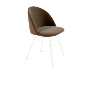 Обеденный стул SHT-ST35 / SHT-S37 (кофейный ликер/белый муар) в Первоуральске