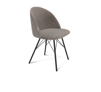 Обеденный стул SHT-ST35 / SHT-S37 (тростниковый сахар/черный муар) в Ревде