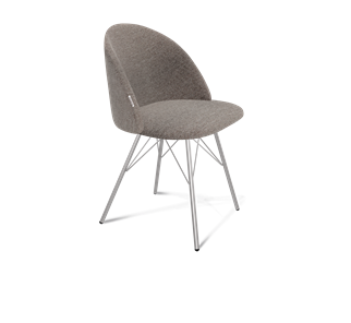 Обеденный стул SHT-ST35 / SHT-S37 (тростниковый сахар/хром лак) в Ревде
