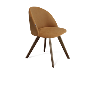 Обеденный стул SHT-ST35 / SHT-S39 (горчичный/темный орех) в Ревде