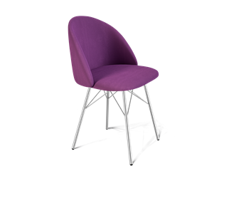 Обеденный стул SHT-ST35 / SHT-S64 (ягодное варенье/хром лак) в Кушве