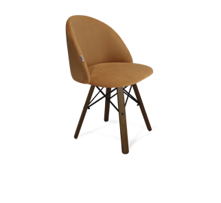 Обеденный стул SHT-ST35 / SHT-S70 (горчичный/темный орех/черный муар) в Кушве