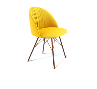 Обеденный стул SHT-ST35-1 / SHT-S37 (имперский жёлтый/медный металлик) в Екатеринбурге