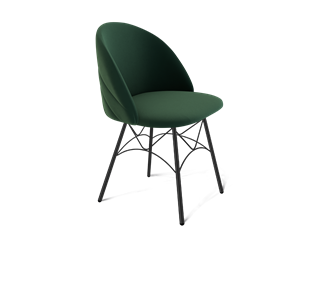 Обеденный стул SHT-ST35-2 / SHT-S107 (лиственно-зеленый/черный муар) в Екатеринбурге