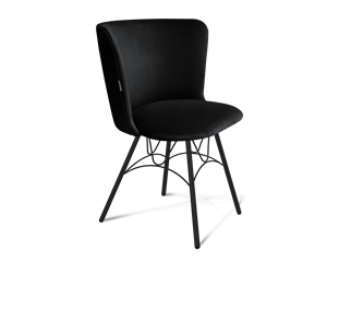 Обеденный стул SHT-ST36 / SHT-S100 (ночное затмение/черный муар) в Кушве