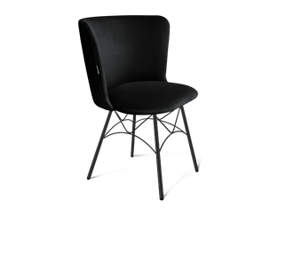 Обеденный стул SHT-ST36 / SHT-S107 (ночное затмение/черный муар) в Богдановиче