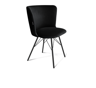 Обеденный стул SHT-ST36 / SHT-S37 (ночное затмение/черный муар) в Кушве
