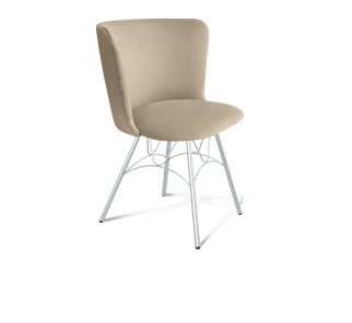 Обеденный стул SHT-ST36 / SHT-S100 (ванильный крем/хром лак) в Богдановиче
