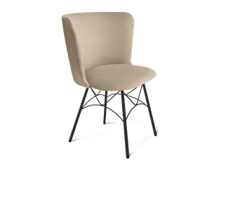 Обеденный стул SHT-ST36 / SHT-S107 (ванильный крем/черный муар) в Екатеринбурге