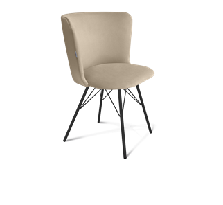 Обеденный стул SHT-ST36 / SHT-S37 (ванильный крем/черный муар) в Кушве