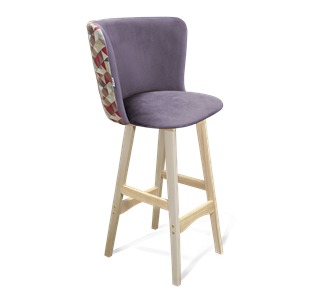 Барный стул SHT-ST36-4 / SHT-S65 (сумеречная орхидея/прозрачный лак) в Красноуфимске