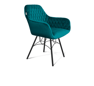 Обеденный стул SHT-ST38 / SHT-S100 (альпийский бирюзовый/черный муар) в Кушве