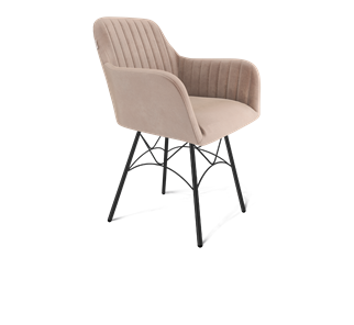 Обеденный стул SHT-ST38-1 / SHT-S107 (латте/черный муар) в Кушве