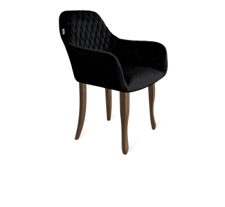 Обеденный стул SHT-ST38 / SHT-S122 (ночное затмение/темный орех/черный муар) в Ревде