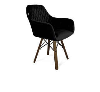 Обеденный стул SHT-ST38 / SHT-S70 (ночное затмение/темный орех/черный муар) в Кушве