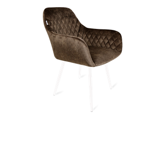 Обеденный стул SHT-ST38 / SHT-S95-1 (кофейный трюфель/белый муар) в Ревде