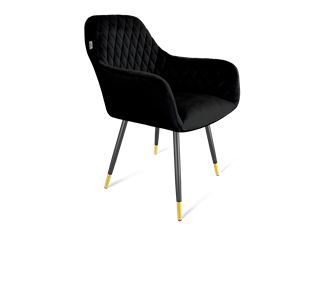 Обеденный стул SHT-ST38 / SHT-S95-1 (ночное затмение/черный муар/золото) в Ревде