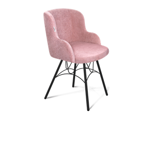 Обеденный стул SHT-ST39 / SHT-S100 (пыльная роза/черный муар) в Ревде