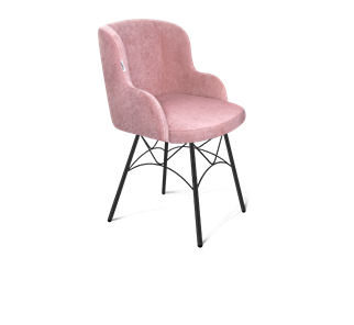 Обеденный стул SHT-ST39 / SHT-S107 (пыльная роза/черный муар) в Кушве