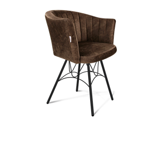 Обеденный стул SHT-ST42-1 / SHT-S100 (кофейный трюфель/черный муар) в Асбесте