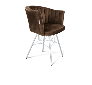 Обеденный стул SHT-ST42-1 / SHT-S100 (кофейный трюфель/хром лак) в Асбесте