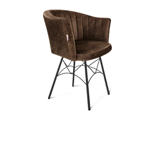 Обеденный стул SHT-ST42-1 / SHT-S107 (кофейный трюфель/черный муар) в Красноуфимске
