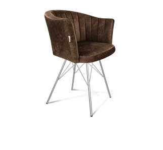 Обеденный стул SHT-ST42-1 / SHT-S37 (кофейный трюфель/хром лак) в Красноуфимске