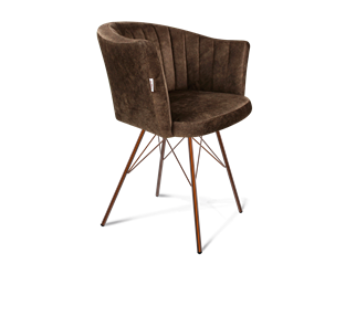 Обеденный стул SHT-ST42-1 / SHT-S37 (кофейный трюфель/медный металлик) в Ирбите