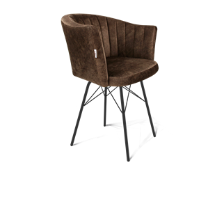 Обеденный стул SHT-ST42-1 / SHT-S64 (кофейный трюфель/черный муар) в Асбесте