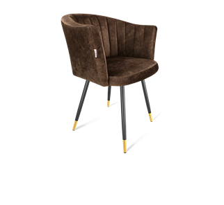 Обеденный стул SHT-ST42-1 / SHT-S95-1 (кофейный трюфель/черный муар/золото) в Красноуфимске