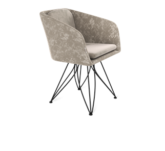 Обеденный стул SHT-ST43-1 / SHT-S113 (карамельный латте/черный муар) в Ревде