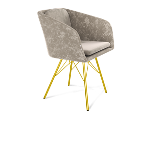 Обеденный стул SHT-ST43-1 / SHT-S37 (карамельный латте/золото) в Кушве