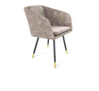 Обеденный стул SHT-ST43-1 / SHT-S95-1 (карамельный латте/черный муар/золото) в Богдановиче