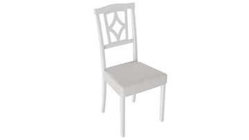 Обеденный стул Сити 3 (Белый матовый/тк № 110) в Асбесте