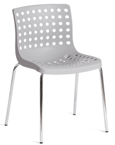 Кухонный стул SKALBERG (mod. C-084-A) 46х56х79 Grey (серый) / Chrome (хром) арт.19259 в Кушве