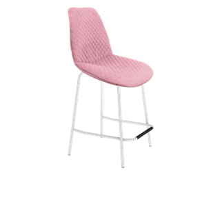 Полубарный стул SHT-ST29-С22 / SHT-S29P-1 (розовый зефир/белый муар) в Новоуральске