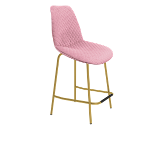 Полубарный стул Sheffilton SHT-ST29-С22 / SHT-S29P-1 (розовый зефир/золото) в Екатеринбурге