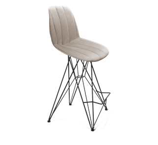 Полубарный стул SHT-ST29-С22 / SHT-S66-1 (лунный камень/черный муар) в Кушве